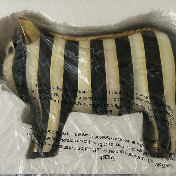 Mackenzie Childs Courtly Stripe Pig Planter - Picture 11 of 16